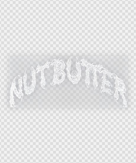 NUTBUTTER CURVE ロゴ 転写ステッカー サイズＬ
