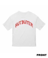 NUT-BUTTER カーブ ロゴ 5.6オンス ビッグシルエット Ｔシャツ ホワイト 2