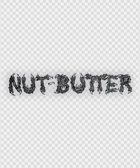 NUT-BUTTER ロゴ 転写ステッカー サイズL