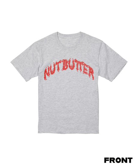 NUT-BUTTER カーブ ロゴ 6.2オンス Tシャツ グレー 2