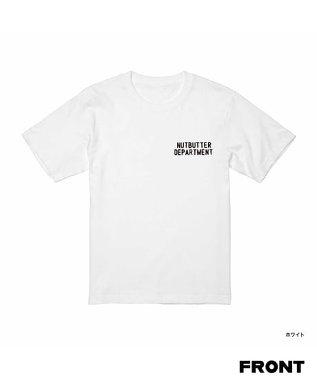 DEPARTMENT ロゴ 6.2オンス Tシャツ ホワイト