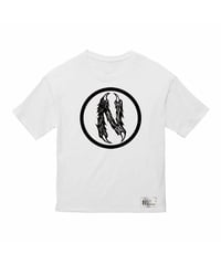 N ロゴ 5.6オンス ビッグシルエット Ｔシャツ ホワイト