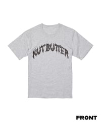 NUT-BUTTER カーブ ロゴ 6.2オンス Tシャツ グレー