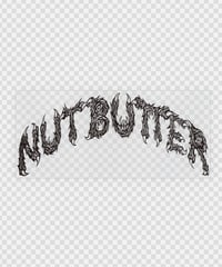 NUTBUTTER CURVE ロゴ 転写ステッカー サイズ S