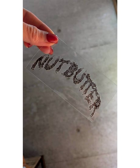 NUTBUTTER CURVE ロゴ 転写ステッカー サイズ S
