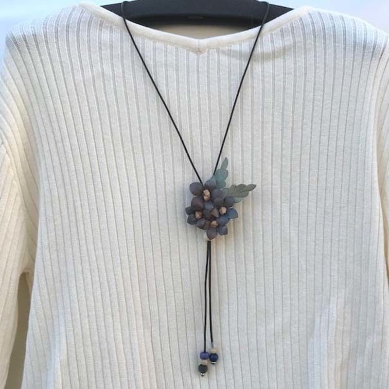 180206 ネックレス | leather works, double-i