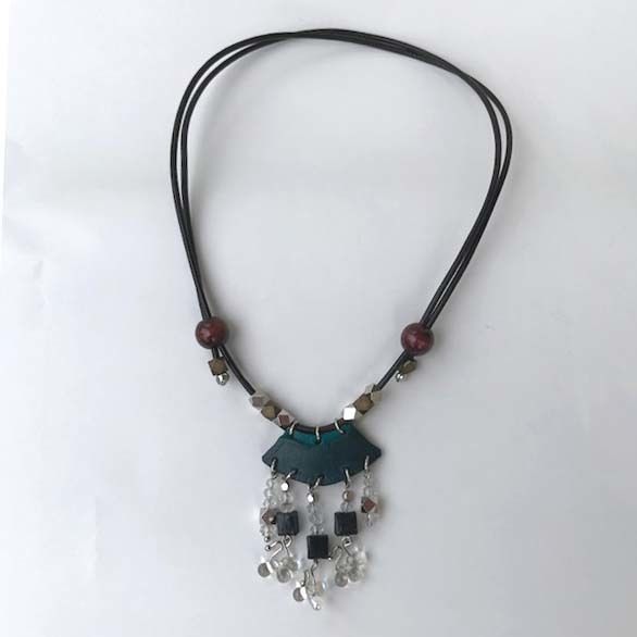 170905 ネックレス | leather works, double-i