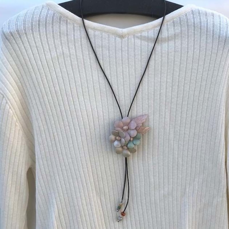 180205 ネックレス | leather works, double-i