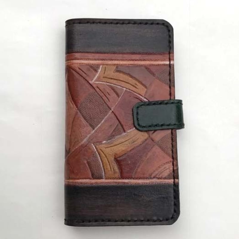 170605 スマホケース手帳型（iPhone7) | leather works, doub