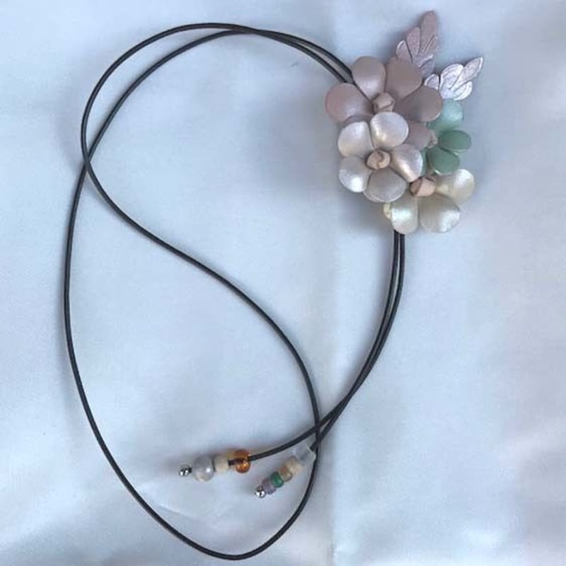 180205 ネックレス | leather works, double-i