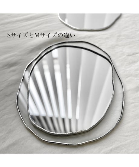 PUDDLE MIRROR PLATE / M / W115×H100 / LEATHER