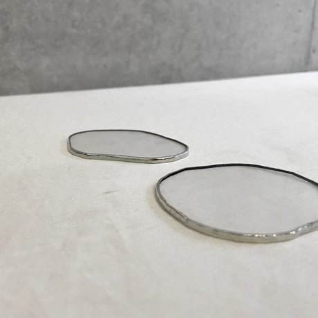 水たまり豆皿コースターSS / GLASS COASTER / CLEAR【12月上旬〜中旬順次出荷】