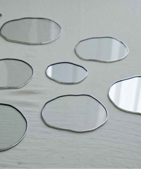 PUDDLE GLASS PLATE / S / W85×H95 / CLEAR