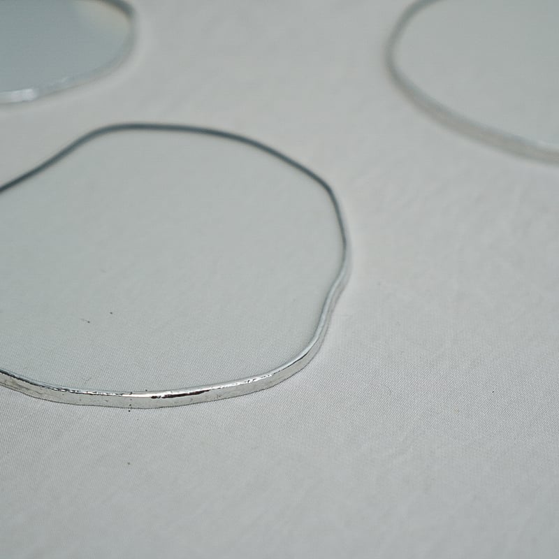 PUDDLE GLASS PLATE / S / W85×H95 / CLEAR | doro