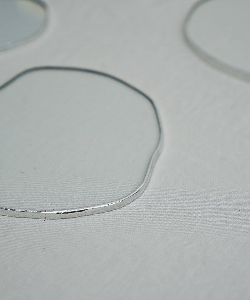 PUDDLE GLASS PLATE / S / W85×H95 / CLEAR | doro