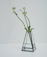 HAKU GLASS FLOWER VASE -S- / H10cm