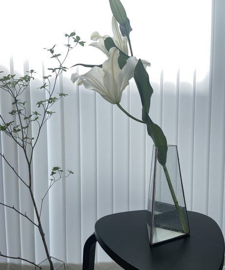 FLOWER VASE 三角立体 -M- / H23cm