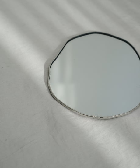 PUDDLE MIRROR PLATE / M / W115×H100 / LEATHER