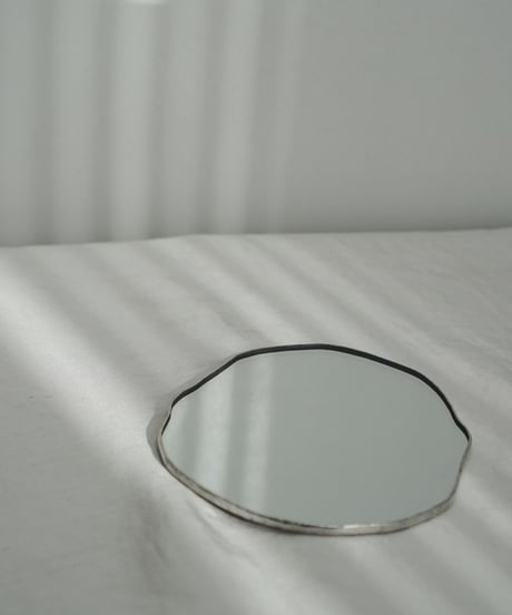 PUDDLE MIRROR PLATE / M / W115×H100 / LEATHER