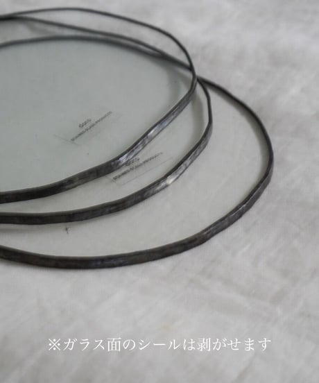 PUDDLE GLASS PLATE / M / W115×H100