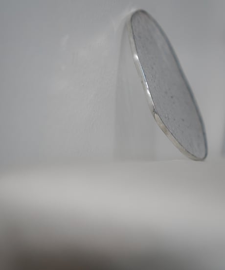 PUDDLE GLASS PLATE / S / W85×H95 / FOG BUBBLE