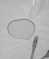 PUDDLE GLASS PLATE / S / W85×H95 / FOG BUBBLE