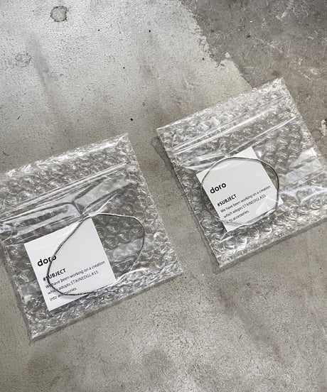 PUDDLE GLASS PLATE / SS / W65×H68・W84×H58 / CLEAR