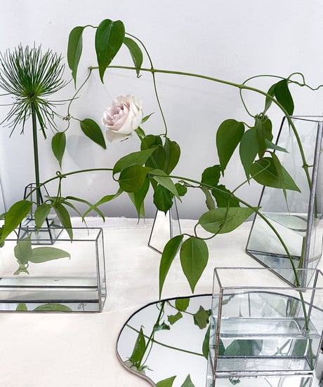 FLOWER VASE 三角立体 -M- / H23cm