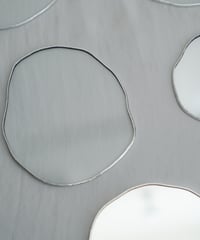 PUDDLE GLASS PLATE / S / W85×H95 / CLEAR