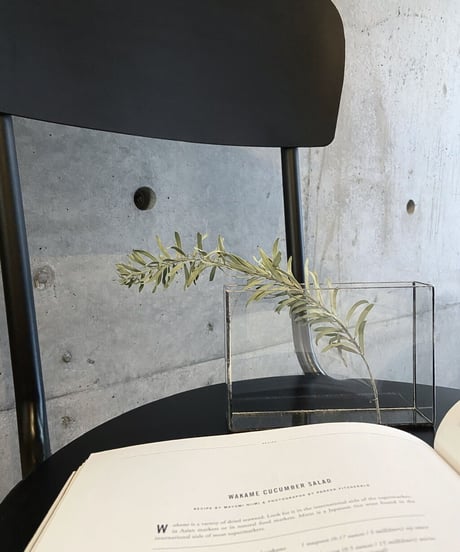FLOWER VASE / W15.2cm / ガラス器・長方薄型