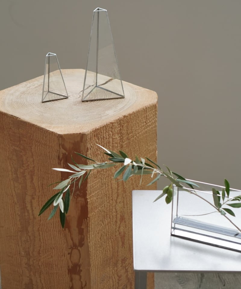 FLOWER VASE / W15.2cm / ガラス器・長方薄型 | doro ONLINE