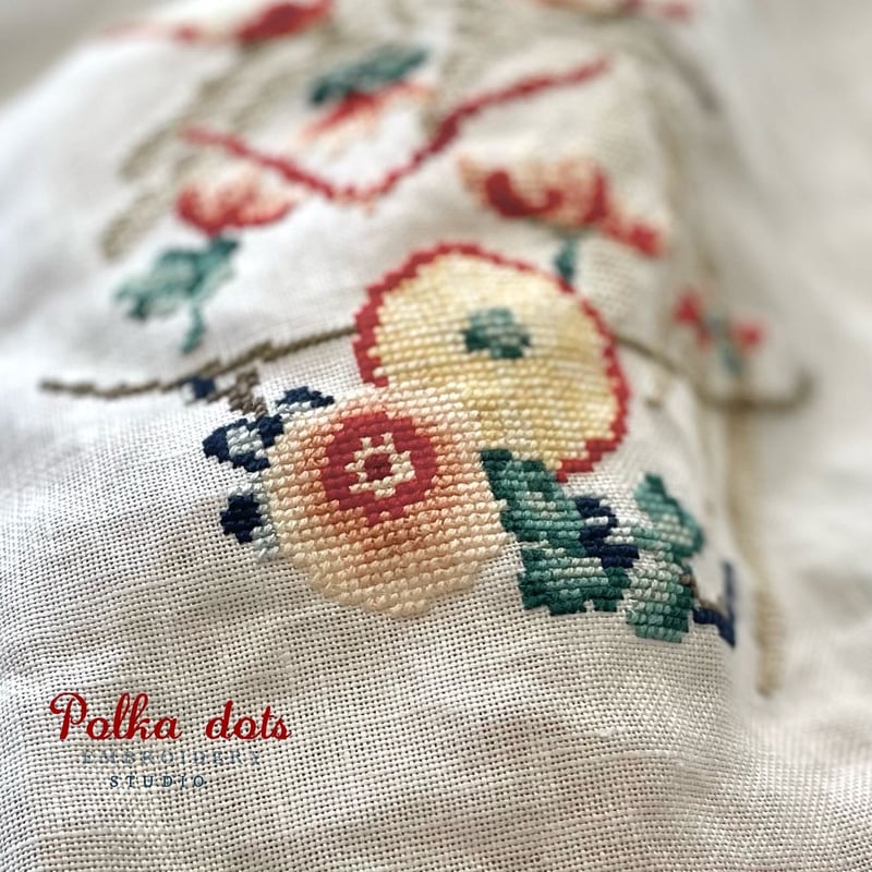 クロスステッチ図案 ダウンロード版 Kakiemon Porcelain | Polka