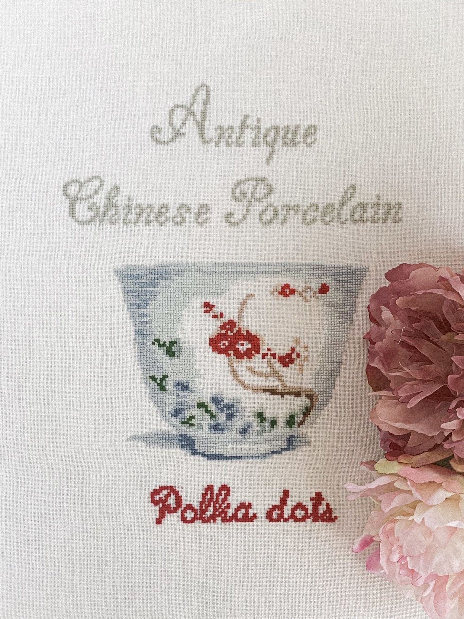 クロスステッチ図案 ダウンロード版 Antique Chinese Porcelain | P