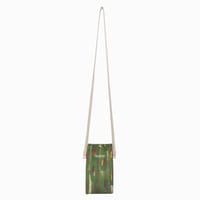 mobile case /  green peacock L size