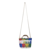 canvas mini shoulder / colorful block paint