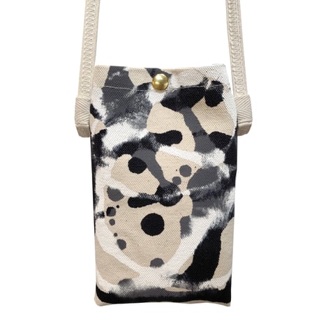 mobile case / dropping paint monotone  L size