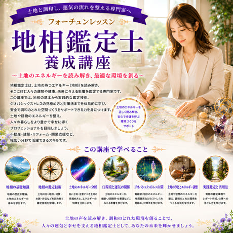 大地と住まいのヒーリング！地相鑑定士養成コース