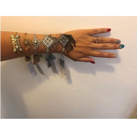 Deepa Gurnani  Hagen bracelet silver