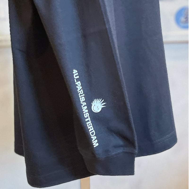 PUNK SMILE ロングスリーブTシャツ BLACK | 4u_parisamsterdam