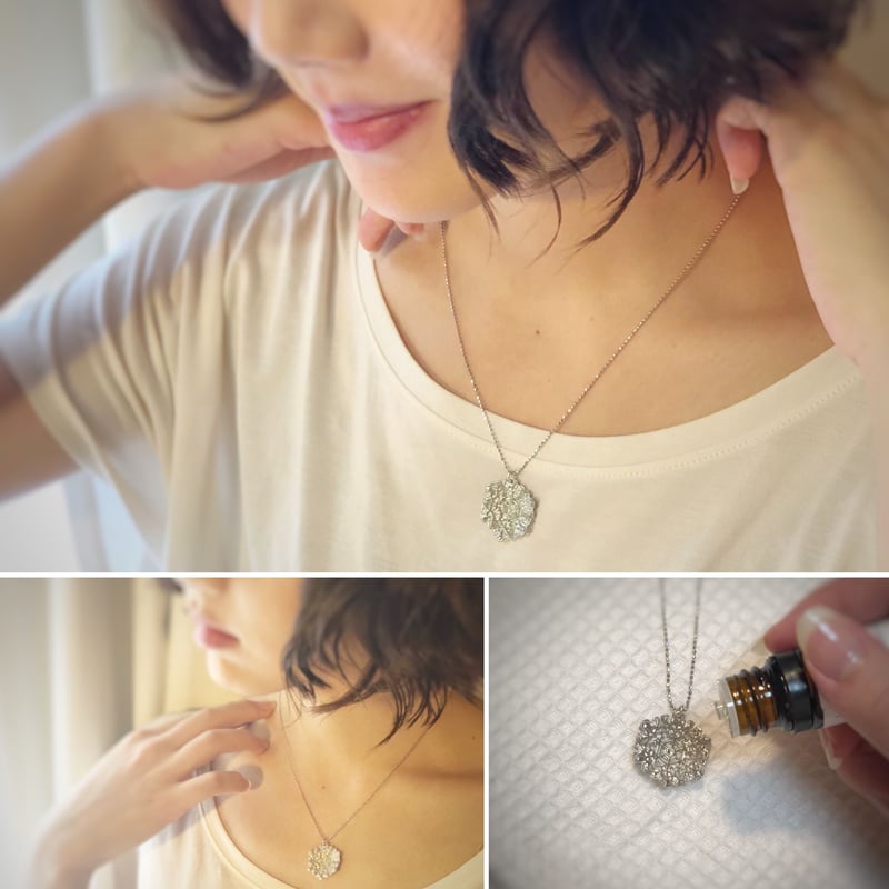 Tin Aroma Style Pendant Set 錫(すず)のアロマペンダントセ