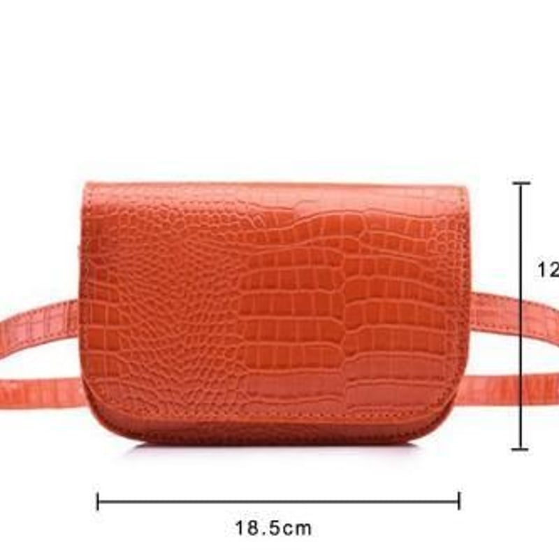 ウエストポーチ ウエストバッグ クロコダイル 旅行 パーティ ワニ