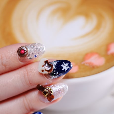 【期間限定】ValentineバレンタインNail　Chocoチョコ掛けセット