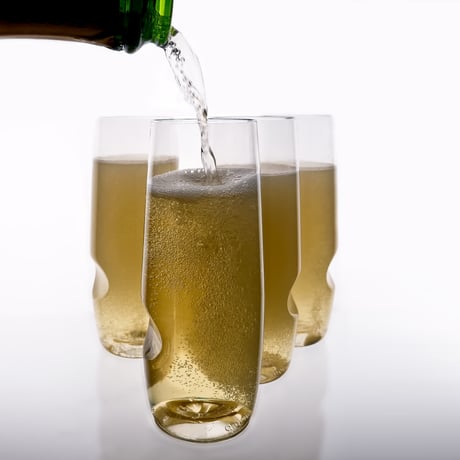 govino シャンパン用フルートグラス4個セット