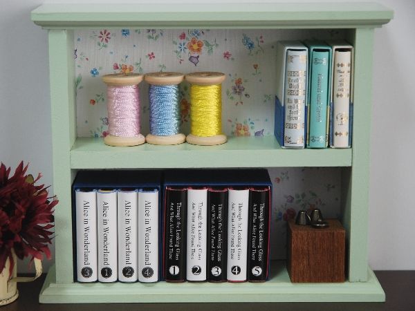 オリジナル豆本棚[ライトグリーン] | mamepom