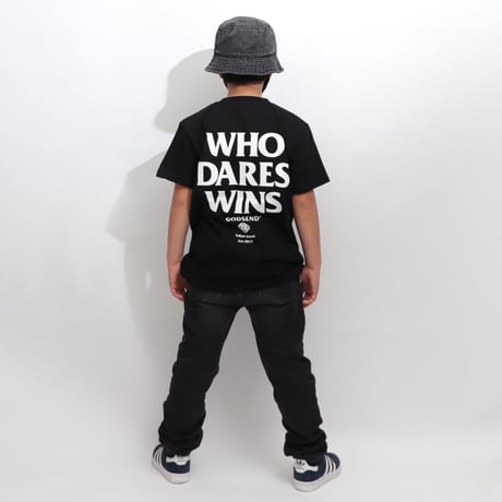 WHO  DARES  WINS  TEE  BLACK   フー  デアーズ  ウィンズ  TEE  ブラック