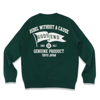 FLAG  C/N  SWEAT  SHIRT  D/GREEN  フラッグ  スウェットシャツ  ダークグリーン