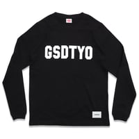 GSDTYO  L/S TEE  BLACK　GSDTYO  ロングスリーブTEE  ブラック