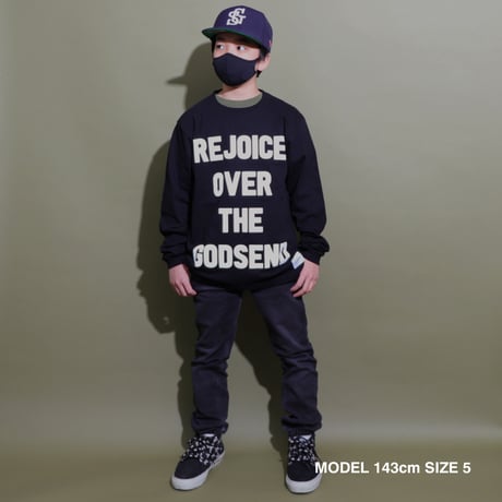 REJOICE  L/S   TEE  BLACK