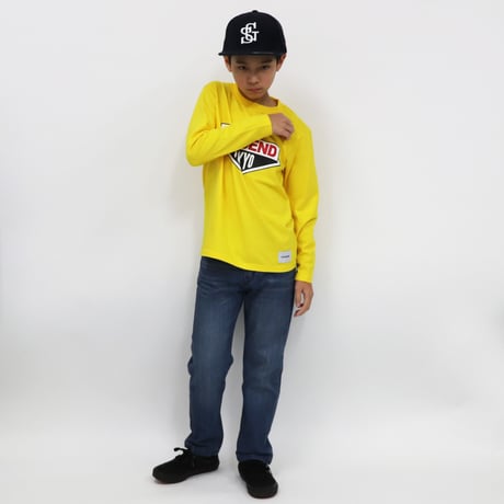 DIAMOND  LOGO  L/S TEE　ダイヤモンドロゴ  ロンTEE  イエロー