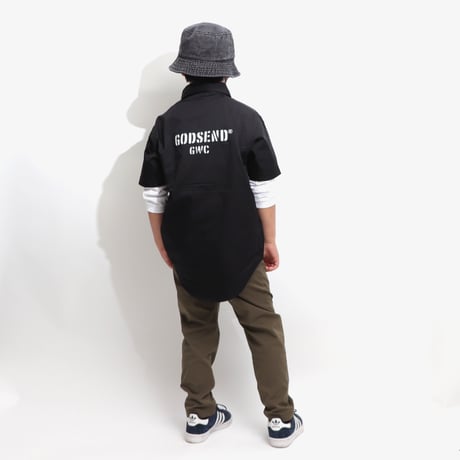 T/C  WORK SHIRTS  BLACK  T/Cワークシャツ  ブラック